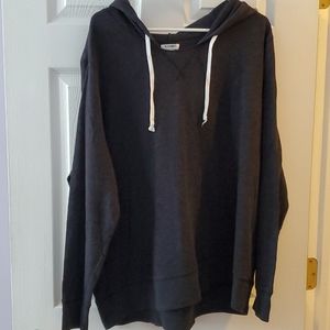 Gray hooded tee
